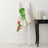 Flamingo garden sherpa deken (In situ)