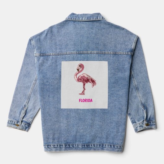 Flamingo gemalter pinker Flamingo  (Verso)