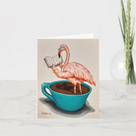 Flamingo Get Well card Kaart