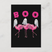 Flamingo | Ghost Flamingo Boo Halloween Costume Informatiekaartje (Voorkant)