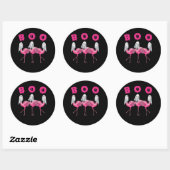 Flamingo | Ghost Flamingo Boo Halloween Costume Ronde Sticker (Vel)