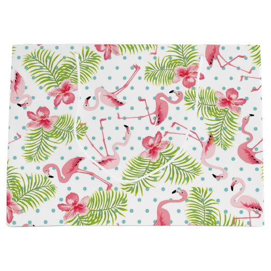 Flamingo Gift Bag Groot Cadeauzakje (Voorkant)