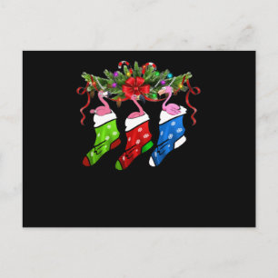 Flamingo Gift   Vroegere kerstfeestdag Briefkaart