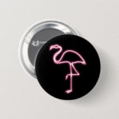 Flamingo-gloed Ronde Button 5,7 Cm (Voorkant /achterkant)