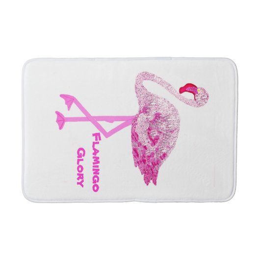 Flamingo Glory Badmat (Voorkant)