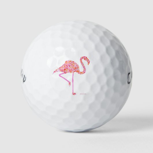 Flamingo golfballen (Voorkant)