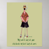 Flamingo Golfer poster (Voorkant)