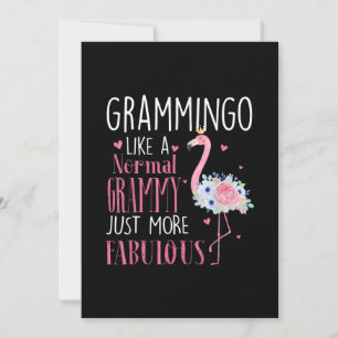 Flamingo Grammingo als een normale Grammy Gift Fun Save The Date