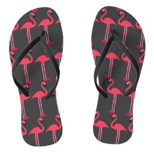 Flamingo Grey Black Teenslippers