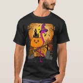 Flamingo Halloween Pumpkin Flamingo Halloween T-shirt (Voorkant)