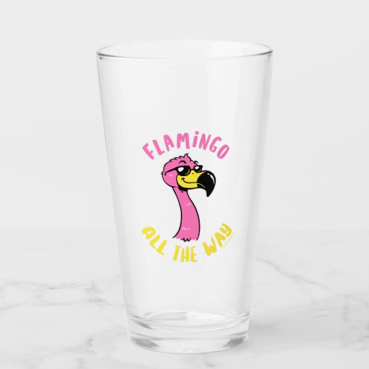Flamingo helemaal glas (Voorkant)