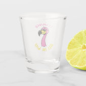 Flamingo helemaal shot glas (Achterkant)