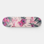 Flamingo Hibiscus Oerwoud Siesta #2 #tropical Skateboard (Horizontaal)