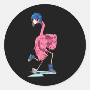 Flamingo Hockey Flamingo die Hockey Flamingo afspe Ronde Sticker