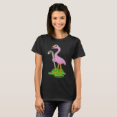 Flamingo Hockey stick T-shirt (Voorkant volledig)