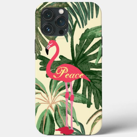 Flamingo Hoesje-Mate iPhone case (Achterkant)