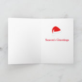 Flamingo Holiday Folded Card Feestdagen Kaart (Binnen)