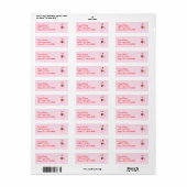 Flamingo Holiday Label (Full Sheet)