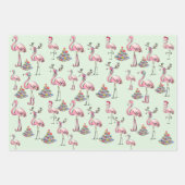 Flamingo Holiday Party Wrapping Paper (Voorkant 2)