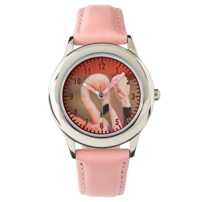 Flamingo Horloge (Voorkant)