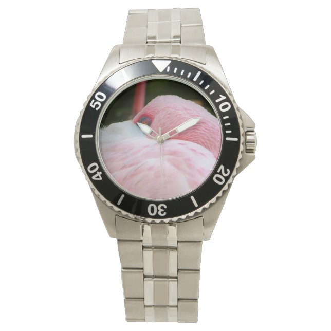 Flamingo Horloge (Voorkant)