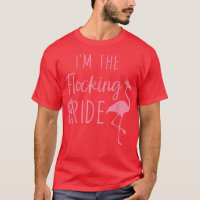 Flamingo Ik ben de blokkeerbride grappige roze vog