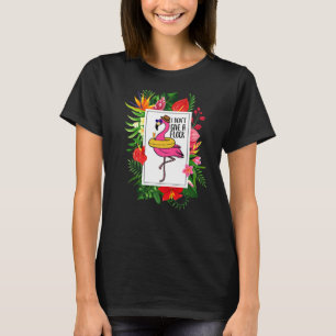 Flamingo Ik geef geen koppel Tropisch T-shirt