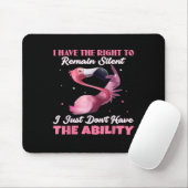 Flamingo Ik heb het recht om te zwijgen Muismat (Met muis)