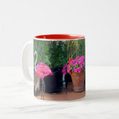 Flamingo Impatience Tweekleurige Koffiemok (Voorkant links)
