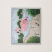 Flamingo in de Marsh Puzzle Legpuzzel (Verticaal)