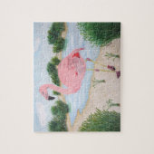Flamingo in de Marsh Puzzle Legpuzzel (Verticaal)
