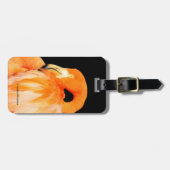 Flamingo in de zomer van de zon bagagelabel (Voorkant horizontaal)