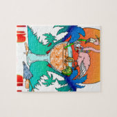 Flamingo in de zon legpuzzel (Horizontaal)