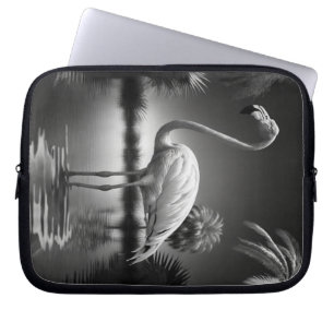 Flamingo in een pool laptop sleeve