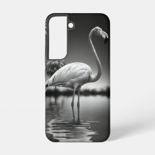 Flamingo in een pool samsung galaxy hoesje