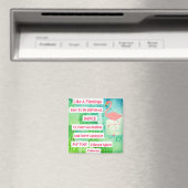 Flamingo Inspirerend Quote Magnet Magneet (Insitu (Vaatwasser))