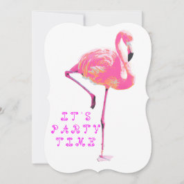Flamingo Invitation Kaart