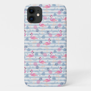 Flamingo iPhone/iPad Case - Roze & Blauw