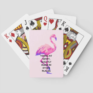 Flamingo Jong Op Hart Grappig Gezegde Quote Pokerkaarten