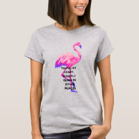 Flamingo Jong Op Hart Grappig Gezegde Veroudering