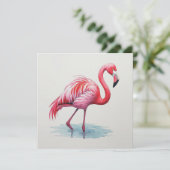 Flamingo Kaart (Staand voorkant)