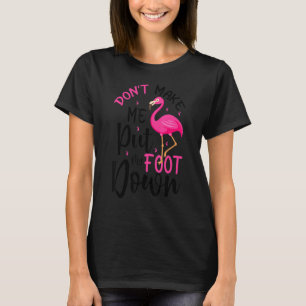 Flamingo kalm de veer neer t-shirt