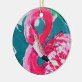Flamingo Keramisch Ornament (Links)