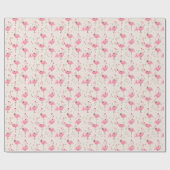 Flamingo kerst  cadeaupapier (Vlak)