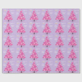 Flamingo kerst cadeaupapier (Vlak)