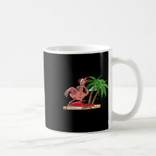 Flamingo kerst in juli Cool tropische vogel strand Koffiemok