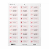 Flamingo kerst-terugkeeradres etiket (Full Sheet)