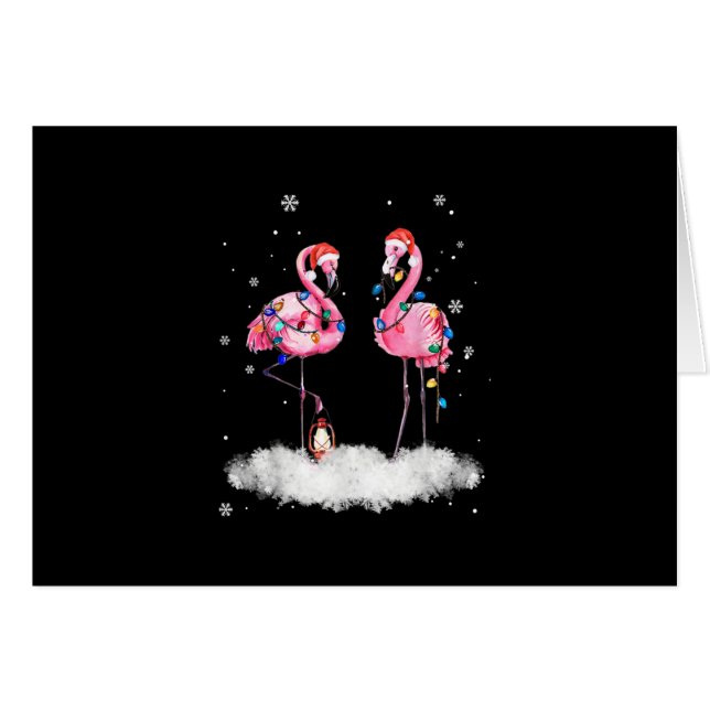 Flamingo kerstboom Santa Hat Light (Voorkant Horizontaal)