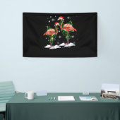 Flamingo kerstboom Santa Hat Light Merry Spandoek (Beurs)