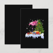 Flamingo kerstboomverlichting informatiekaartje (Voorkant / Achterkant)